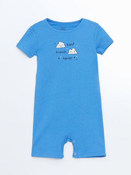 Bisiklet Yaka Pamuklu Erkek Bebek Tulum