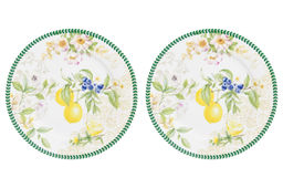 Набор тарелок для десертов 2 пр. 19*19*2 см Лимоны NEW BONE CHINA - Elan gallery фото 11