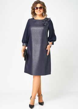 Платье EVA GRANT 7310D синий баклажан