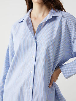 ?izgili Oversize Kad?n G?mlek