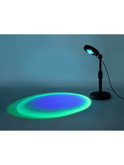 Лампа настольная атмосферная DE8385, LED, 3Вт, RGB, d12 h28 см, чёрный, с ПДУ