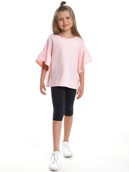 Футболка подростковая одежда UD 7909 крем-розовый - Mini maxi фото 6
