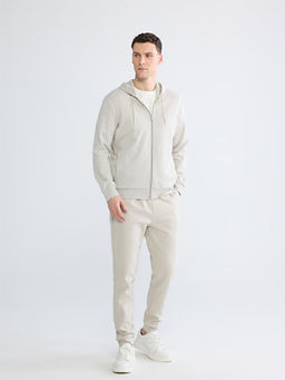 Kap??onlu Erkek Fermuarl? Sweatshirt