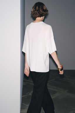 OVERSIZE PLAIN KNIT TOP - Zara фото 10