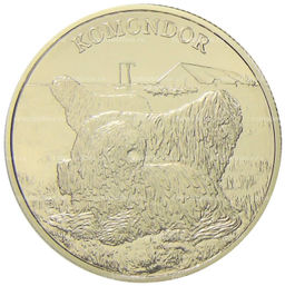 Монета 2000 форинтов 2020 года Венгрия Венгерские овчарки и породы охотничьих собак Комондор