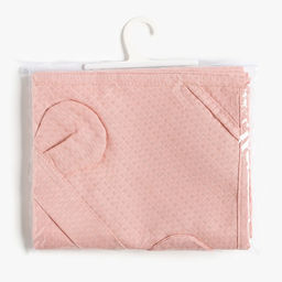 Детский вафельный уголок Экономь и Я 90х90 см, пудра,100% хлопок, 200 г/м2  фото 7