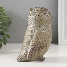 Фигурка полистоун «Серый филин», 7.5×9.5×14.5 см