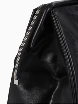 Сумка саквояж дорожная, на молнии, 48×18.5×30 см, чёрная