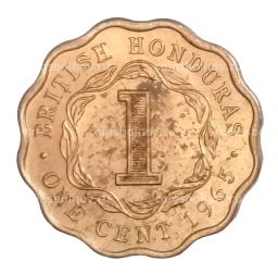 1 цент 1965 года Британский Гондурас (Белиз)