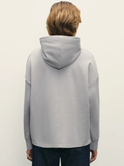 Худи свободного кроя из футера / Zarina  фото 5