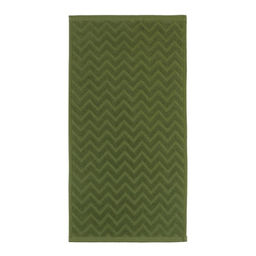Полотенце махровое LoveLife Zig-Zag, 50х90 см, цвет тёмная трава, 100% хл, 450 гр/м2  фото 2