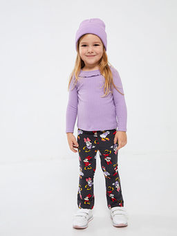 Beli Lastikli Minnie Mouse Bask?l? K?z Bebek Tayt Pantolon - Waikiki фото 2