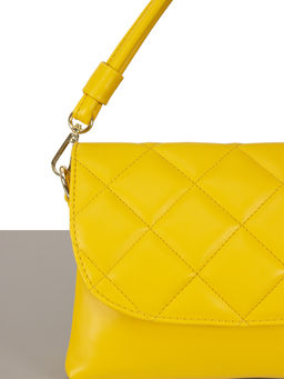LACCOMA сумка Катрин-Ф826-желтый эко кожа хлопок  фото 5