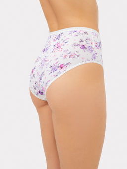 Трусы женские Mark Formelle макси цветы на молочном из полиамида набор 2 пары