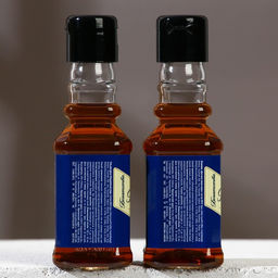 Подарочный набор косметики «Богатства!», гель для душа и шампунь для волос во флаконах виски, 2×100 мл, Чистое счастье