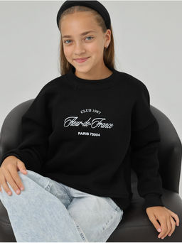 Свитшот Начес Клуб Черный Девочка - София фото 6