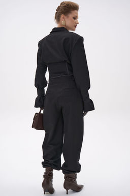 Пиджак  корсет Джуди (чёрный) - Эльза фото 17