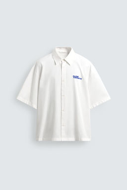 CAMISA LAVADA GR?FICOS ESTAMPADOS / Blanco - Zara фото 7