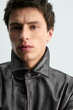 NAPPA LEATHER OVERSHIRT - LIMITED EDITION - Zara фото 14