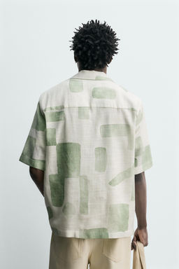 CAMISA FLUIDA ESTRUCTURA / Verdes - Zara фото 3