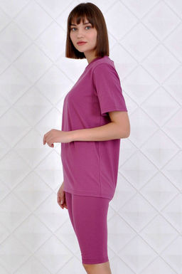 Арт. 2715 Костюм с велосипедками 42-50 (5 шт) Цвет:верх-фуксия, низ-фуксия - Калинка фото 17