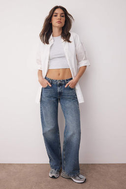 Mavi Dusuk Bel Genis Paca Wide Leg Jeans TWOAW26JE00075