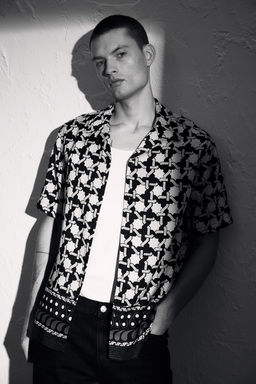Camisa resort de lyocell Regular Fit