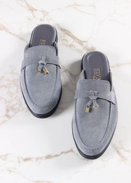 САБО ЛОФЕРЫ ED'ART 1070.2614'BL. СЕРЫЙ ЗАМША  фото 28