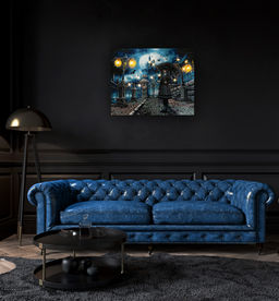 ФРЕЯ PNB/PLDD-191 Набор для раскрашивания по номерам ( со светодиодами ) 50 х 40 см Замок тьмы