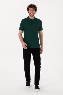Erkek Siyah Slim Fit Kanvas Pantolon