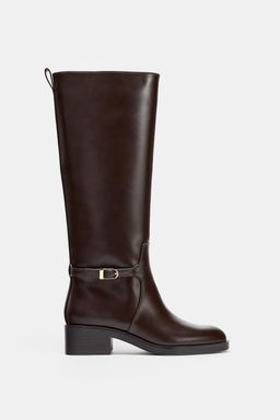 HEELED RIDING BOOTS - Zara фото 3
