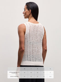 Топ ажурной вязки / Zarina  фото 10