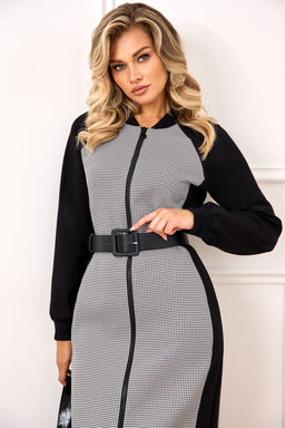 Платье AGATTI 5840 Черно-белый фото 4