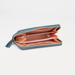 Кошелёк на молнии, цвет голубой - Simaland фото 3