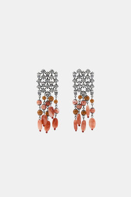 PENDIENTES CASCADA JOYAS PIEDRAS / Rosa - Zara фото 3