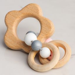 Подарочный набор Держатель для соски и прорезыватель, розовый, Крошка Я  фото 6