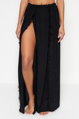 TRENDYOLMILLA Ekru Dokuma Puskullu Maxi Plaj Etegi TBESS21ET0133 фото 4
