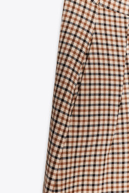 ZW COLLECTION CHECK TROUSERS - Zara фото 9