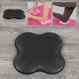 Подушка опорная для фитнеса и йоги 20х20х2/ черный / уп100