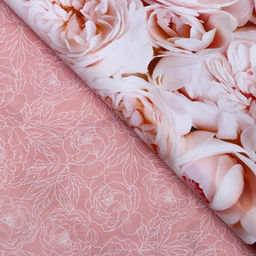 Цена за 10 шт. Бумага глянцевая двусторонняя Пионы, 0,5 х 0,7 м - UPAK LAND фото 2