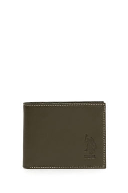 Мужской кошелек цвета хаки