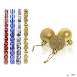 Елочные шары 12 штук 4 см / HX-12/4 /уп 192/ синий - Галеонтрейд фото 2