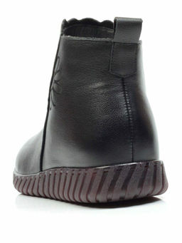 01-5507 BLACK Ботинки демисезонные (натуральная кожа, байка) - No name фото 7