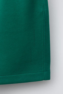 CONJUNTO CAMISETA Y BERMUDA INTERLOCK / Verde - Zara фото 8
