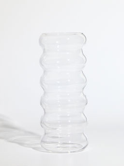 Ваза «Ширли», 24×10×10 см, стекло, прозрачная