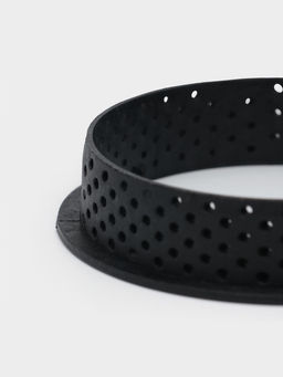 Формы для выпечки тарта Доляна, перфорированные, внутренний d=8.3 см, набор 6 шт., чёрный