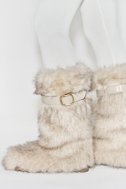 FAUX FUR BOOTS WITH STRAP SKI COLLECTION - Zara фото 3