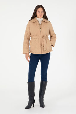 Женское пальто светло-коричневого цвета Неожиданная скидка в корзине