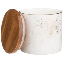 БАНКА С ДЕРЕВЯННОЙ КРЫШКОЙ BRONCO GOLD 11*11 СМ 580 МЛ фото 3