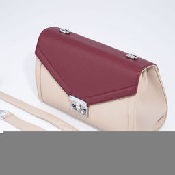 Сумка-мессенджер на клапане, цвет коричневый/бордовый - Simaland фото 3